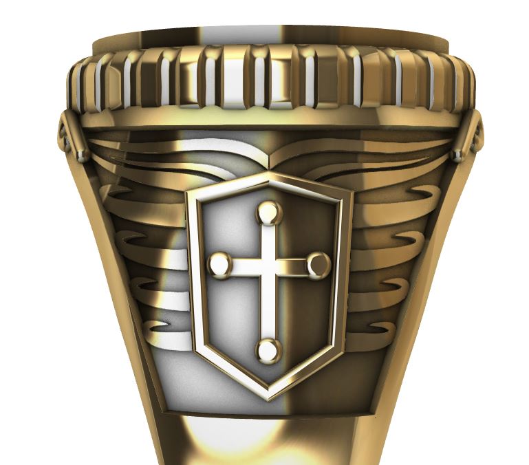 Religious Saint Benedict Protection Ring — view 4