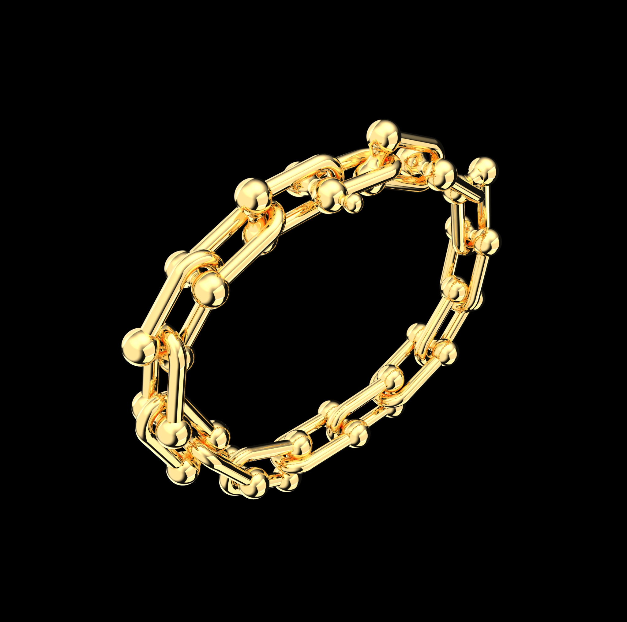 Chain Link Bracelet Tiffani style — view 4