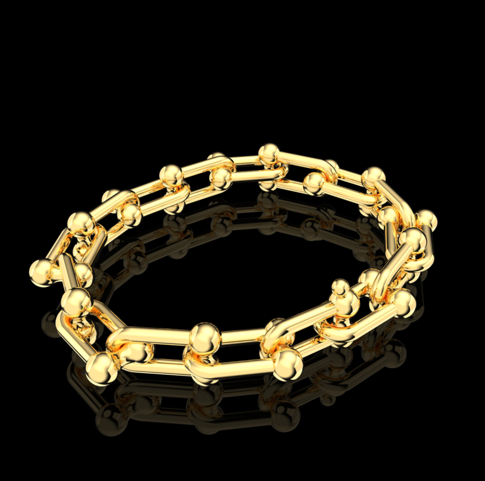 Chain Link Bracelet Tiffani style — view 2