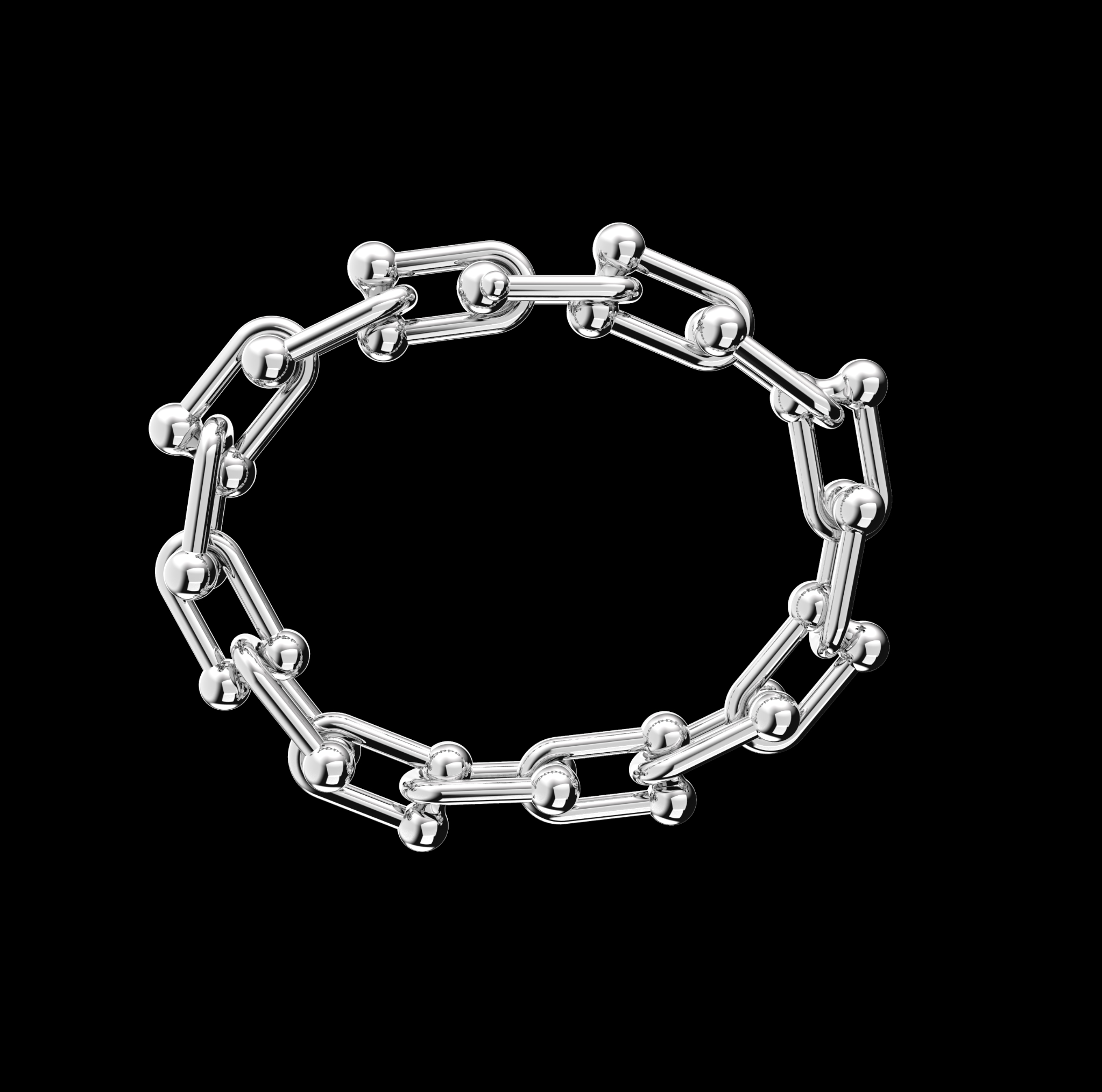 Chain Link Bracelet Tiffani style — view 3