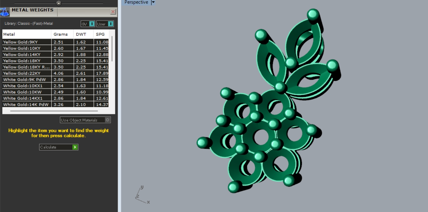 Leaf Diamond Pendant Free 3D Print model 071 — view 6