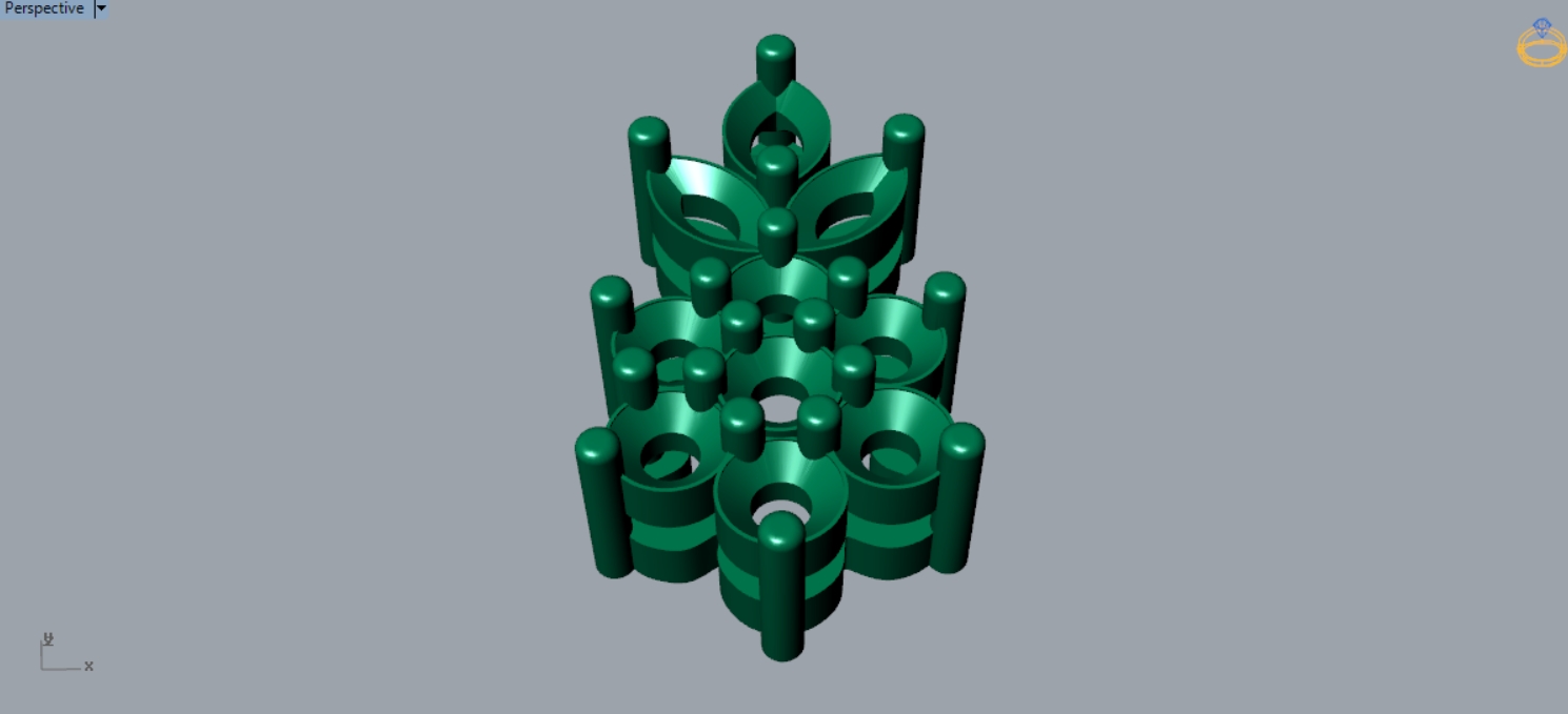 Leaf Diamond Pendant Free 3D Print model 071 — view 8