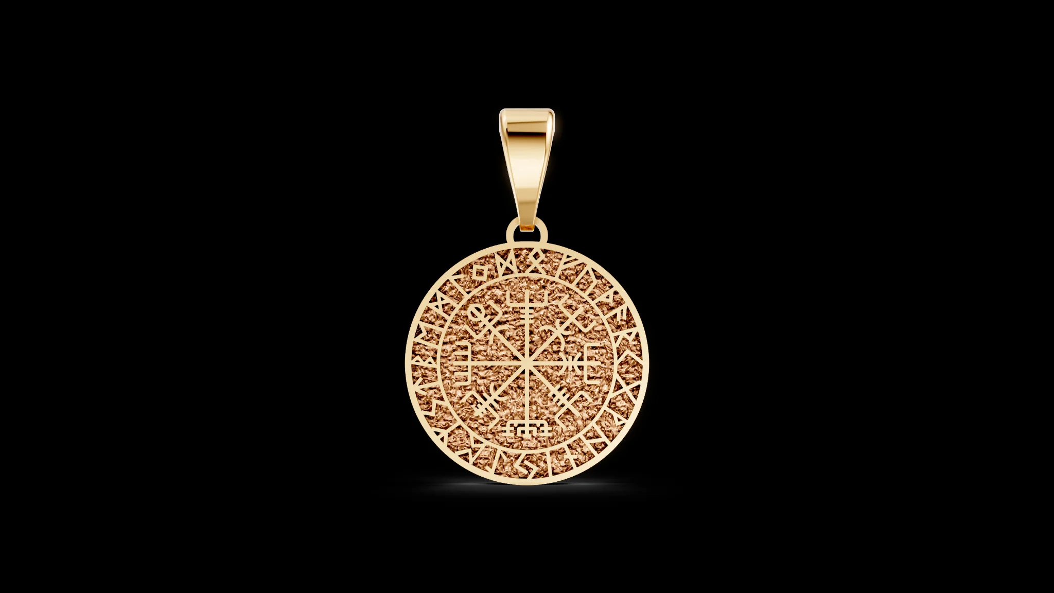 Round Celtic Pendant with Runes — view 6