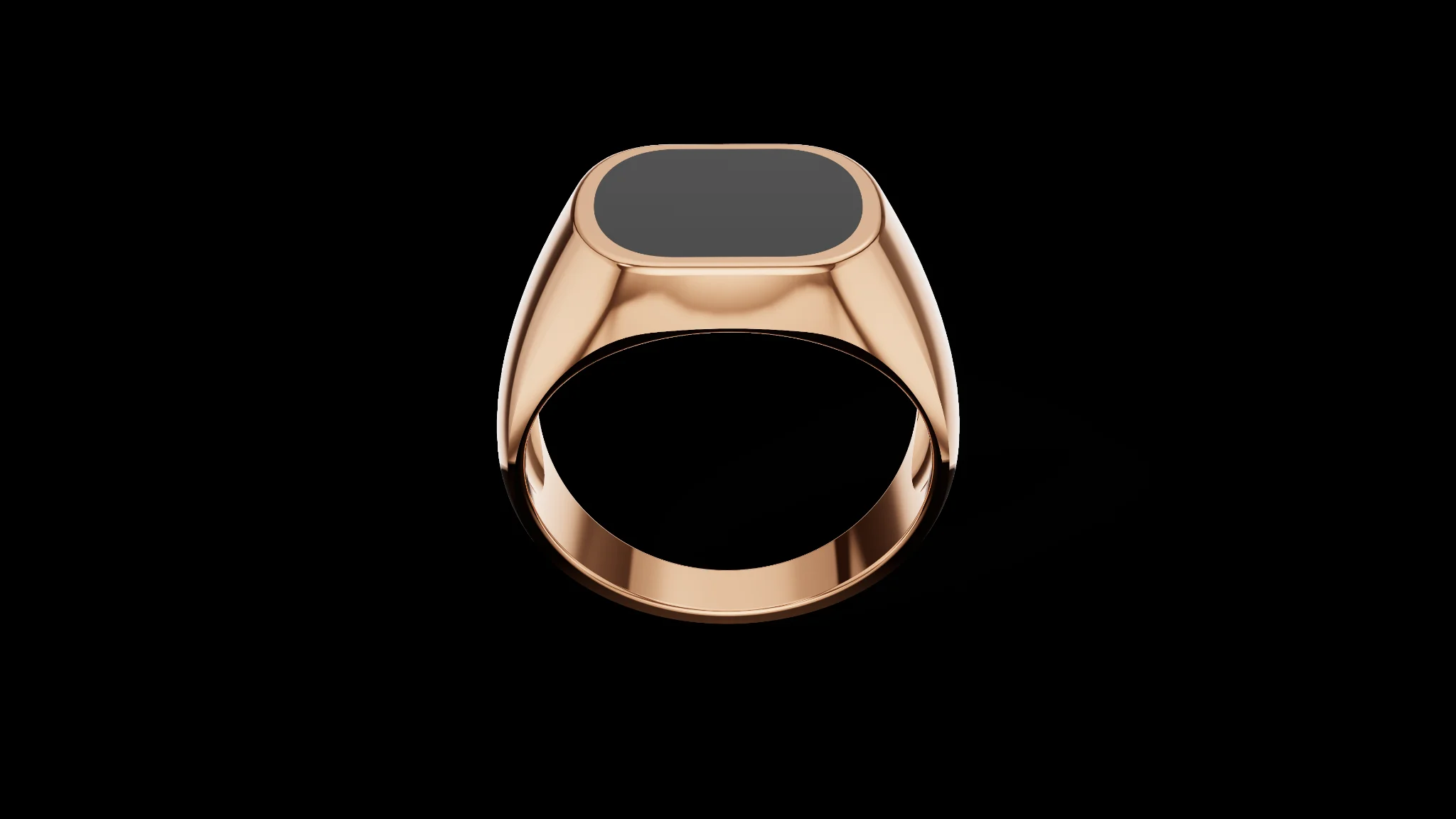 Man Signet Ring with Cabochon 