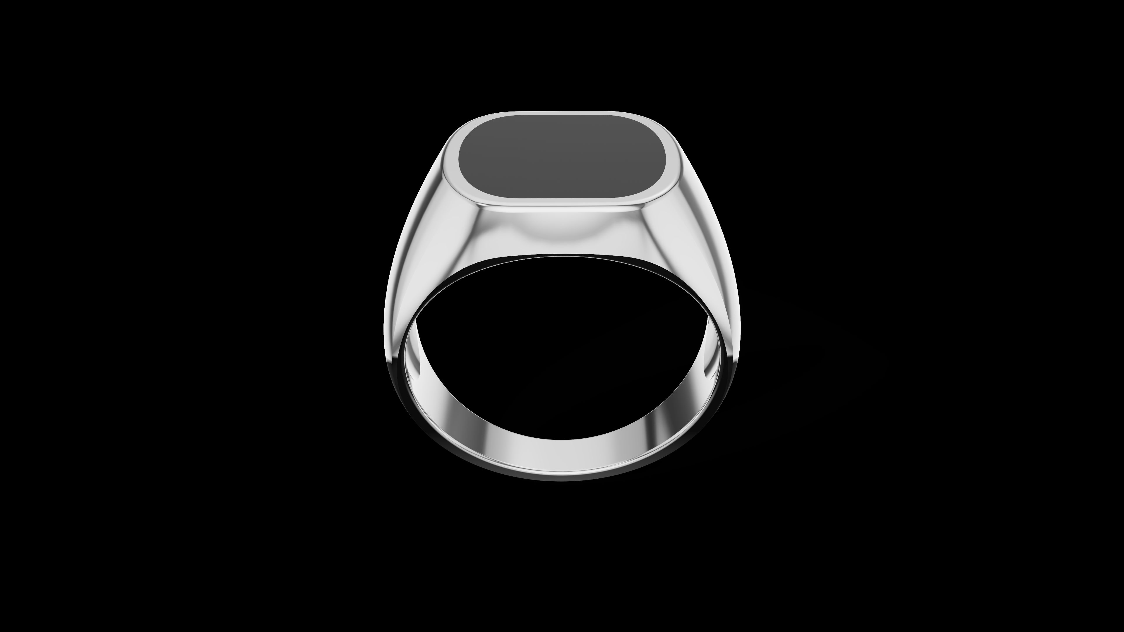 Man Signet Ring with Cabochon — view 7