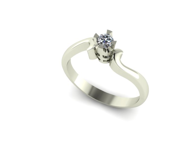 Promise Ring and Wedding ring 15 pointer Diamond — view 2
