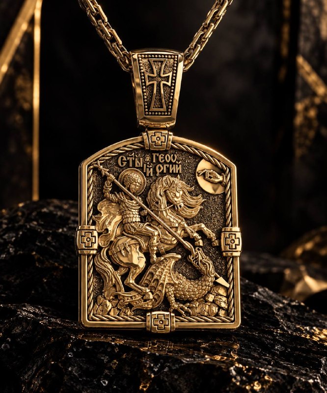 St George Victorious Orthodox Pendant — view 2