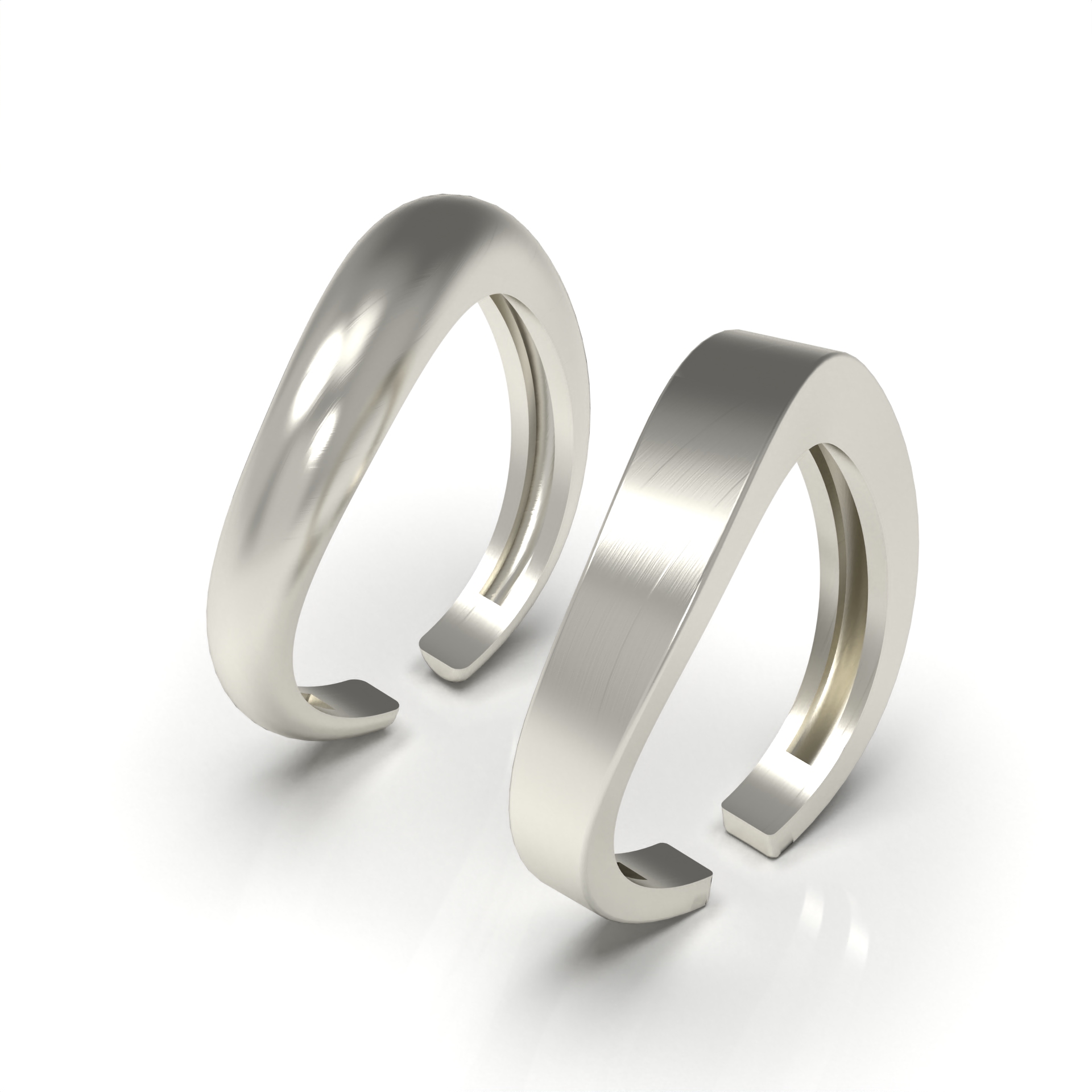 Gold Ring Plain Adjustable Free Size 3D Print
