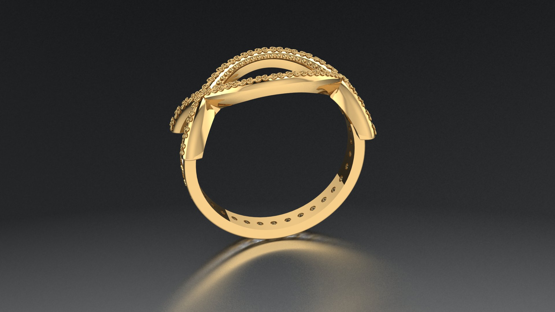 Minimalist Elegant Band Ring — view 3