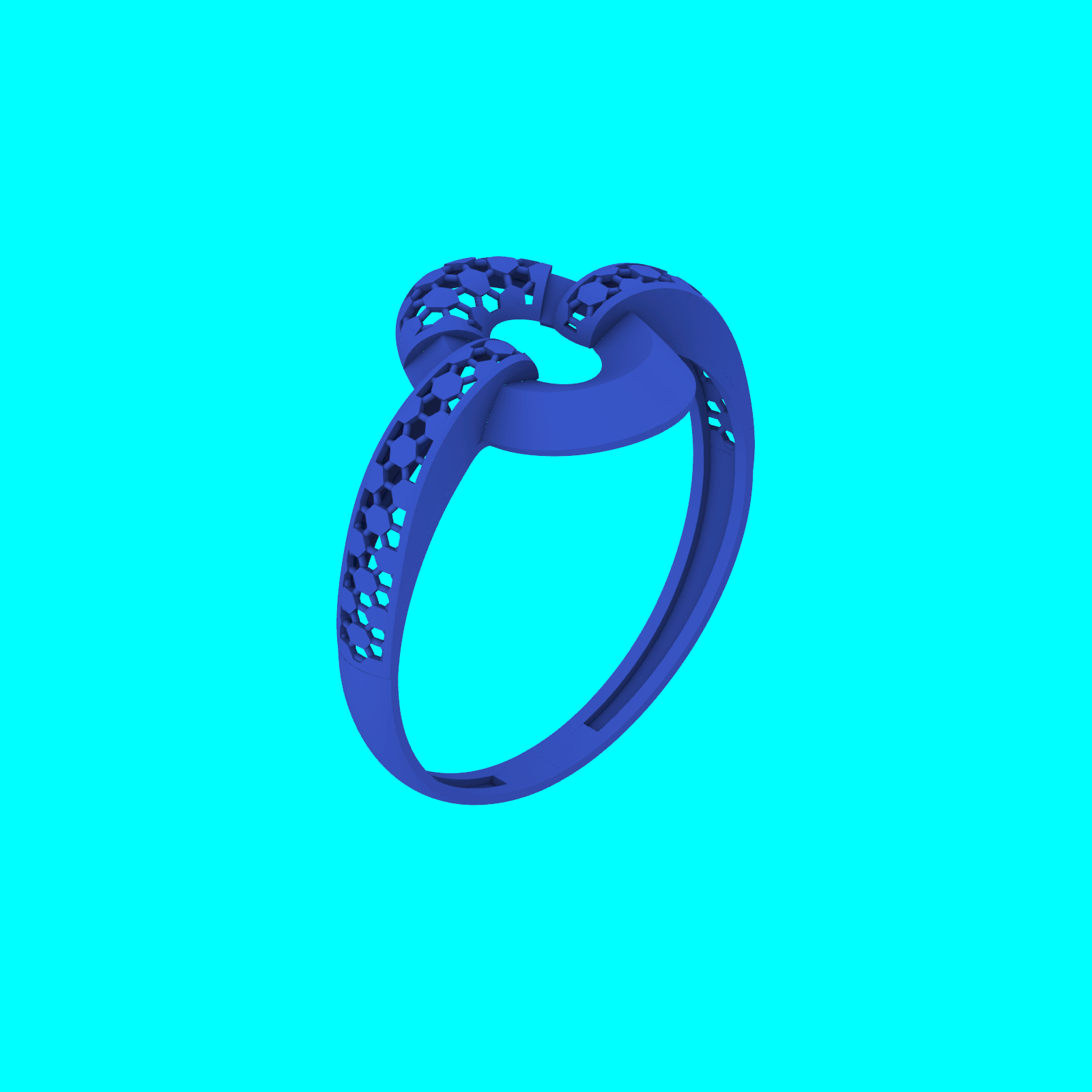 Buy Premium Ring RG096 STL CAD Model for Resin Printing — view 7