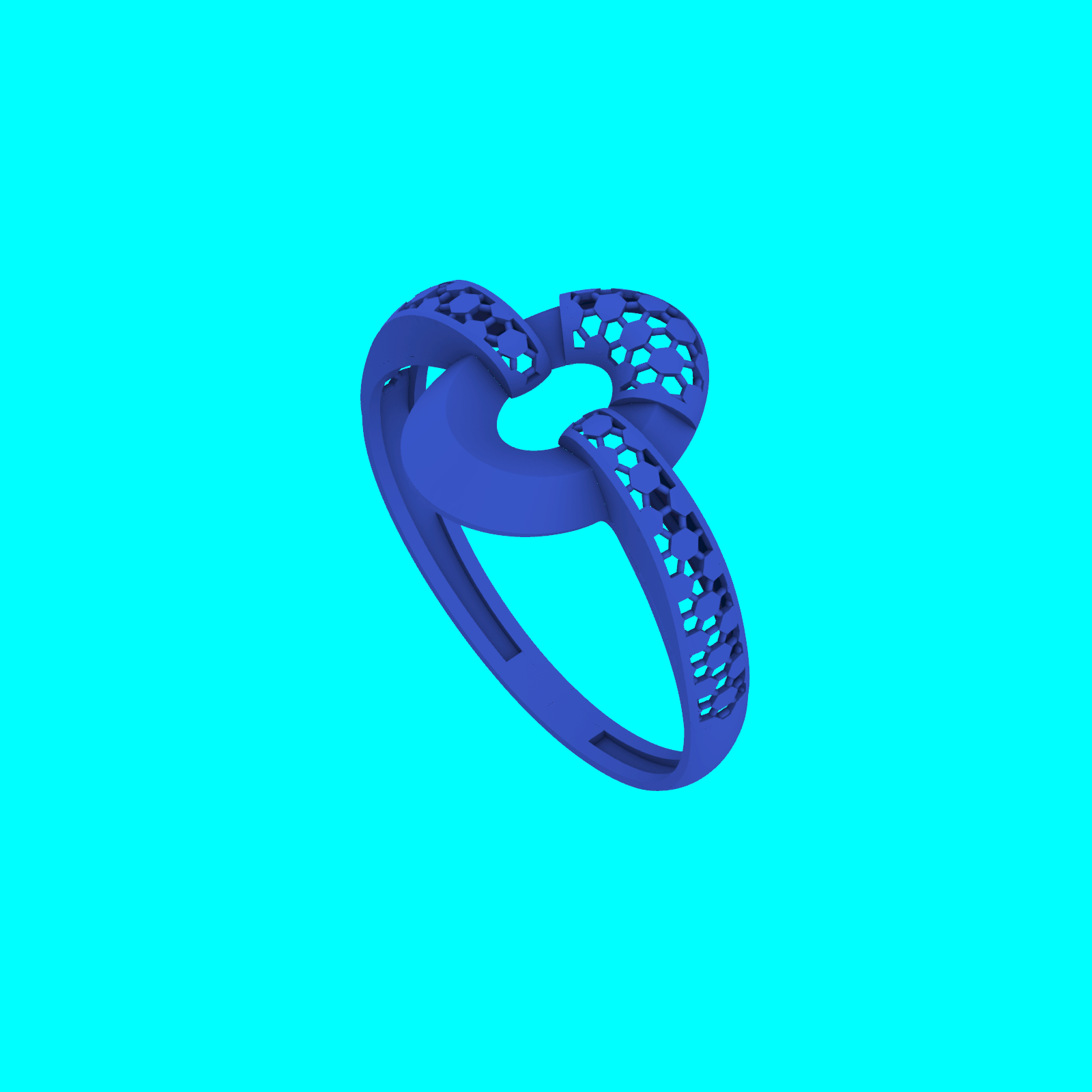 Buy Premium Ring RG096 STL CAD Model for Resin Printing — view 5
