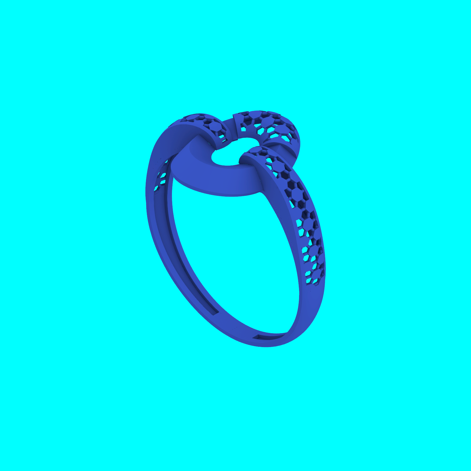 Buy Premium Ring RG096 STL CAD Model for Resin Printing — view 8