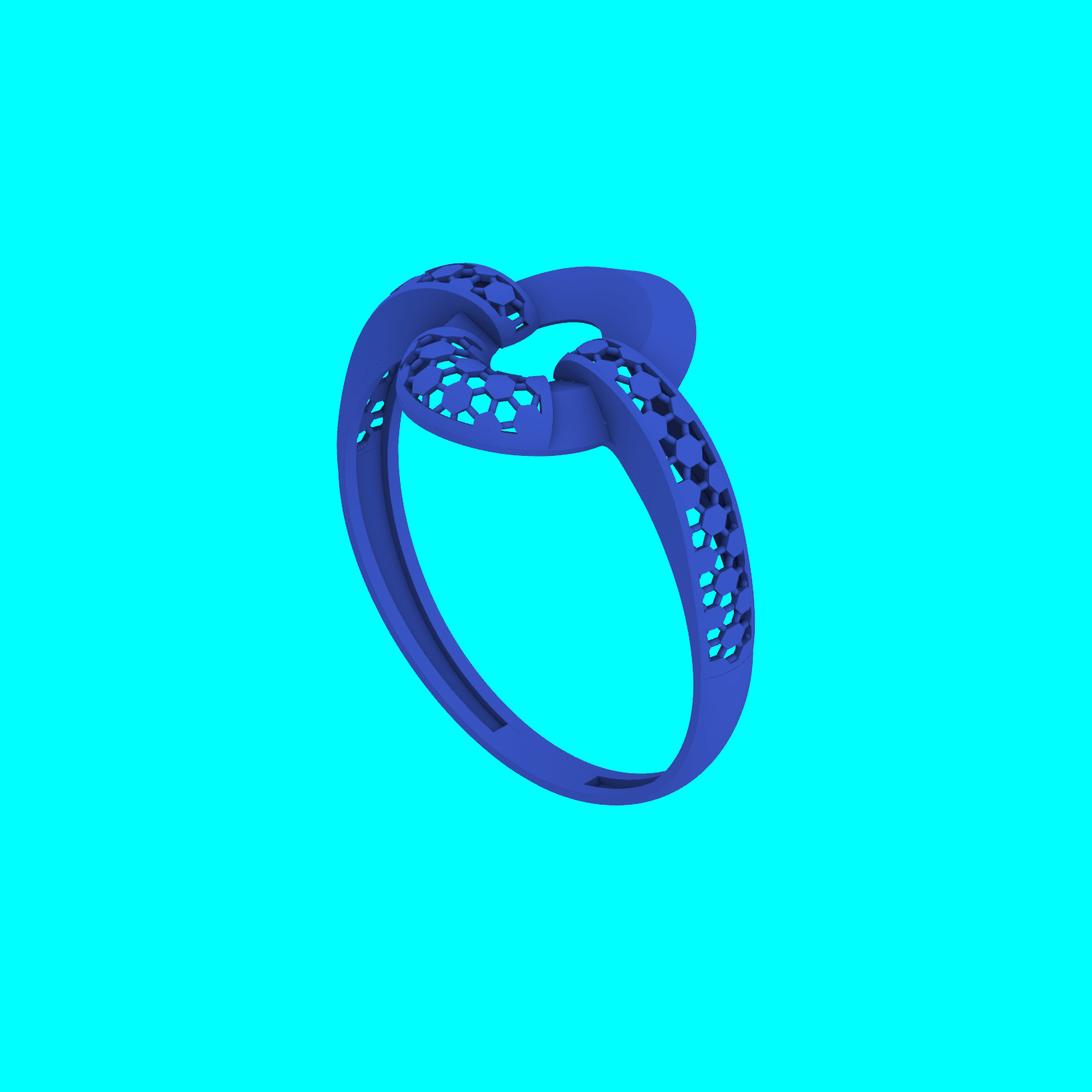 Buy Premium Ring RG096 STL CAD Model for Resin Printing — view 6