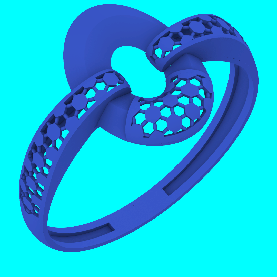 Buy Premium Ring RG096 STL CAD Model for Resin Printing — view 2