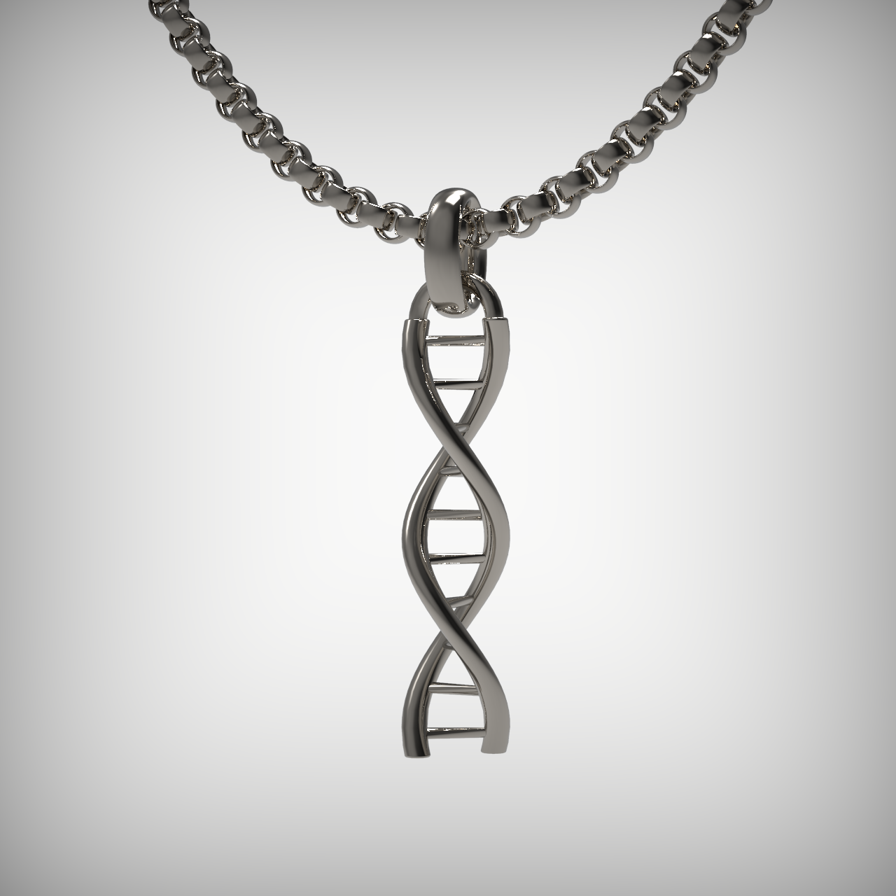 The double helix of Human DNA 3D print model
