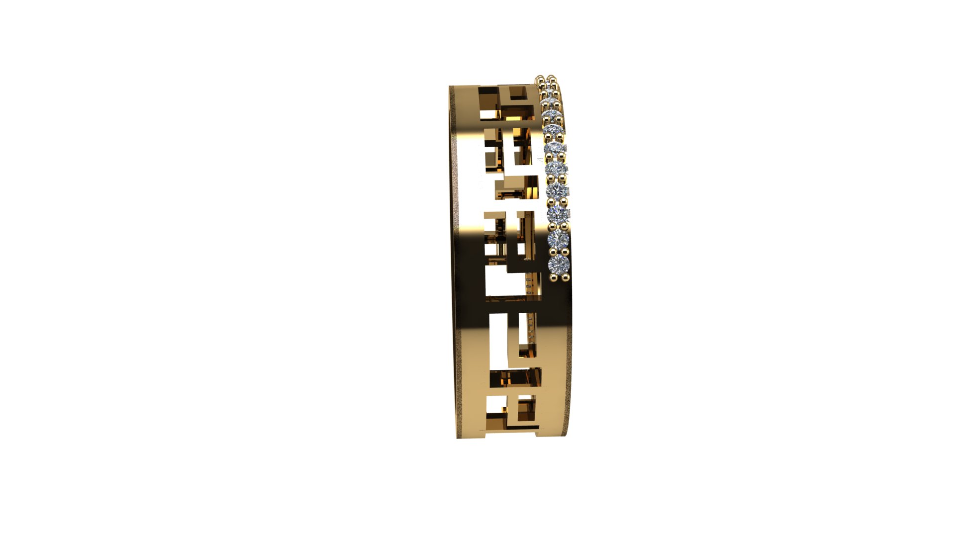 Unisex Modern Band Ring Model — view 6