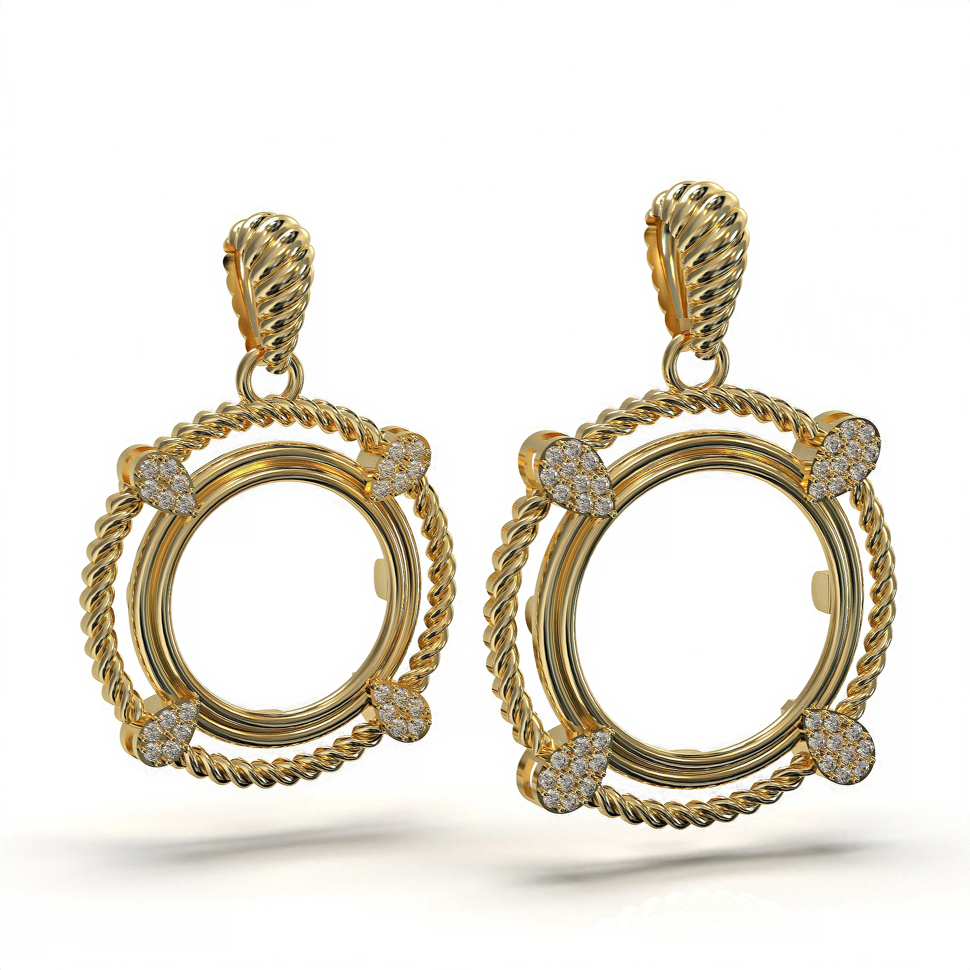 Coin Pendant Bezel Necklace 3D Print