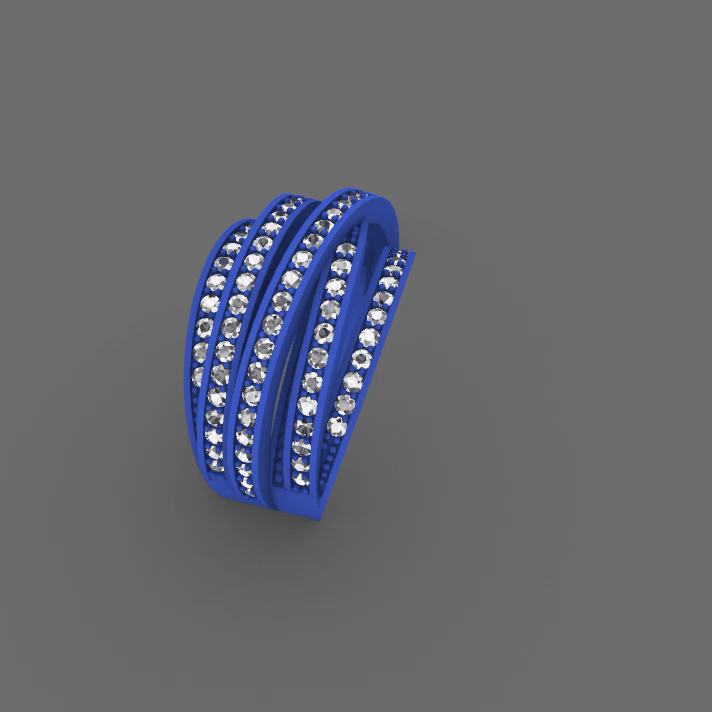 Multi-Row Channel Set Crossover Ring