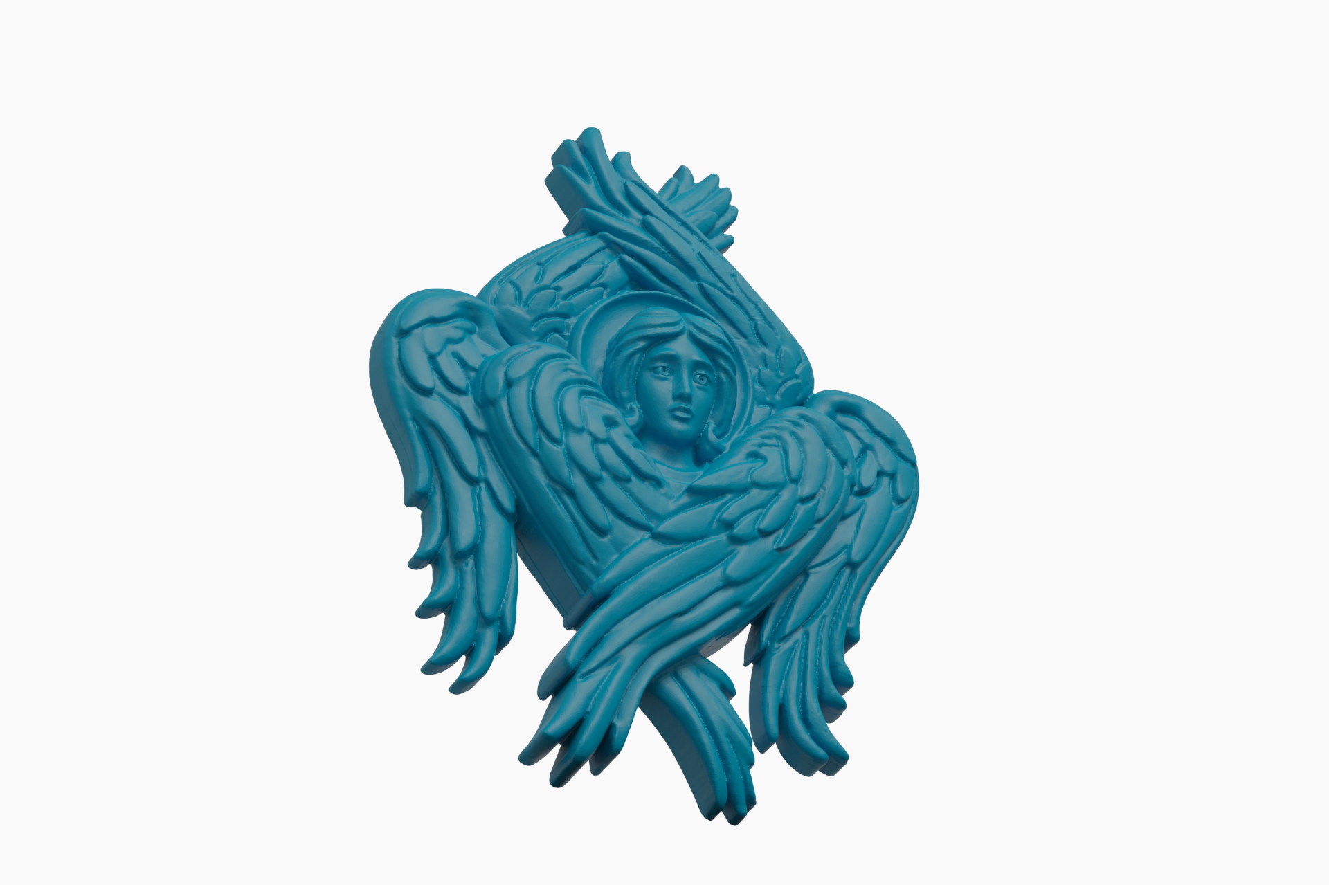 Seraphim Six-Winged Angel Religious Pendant — view 4