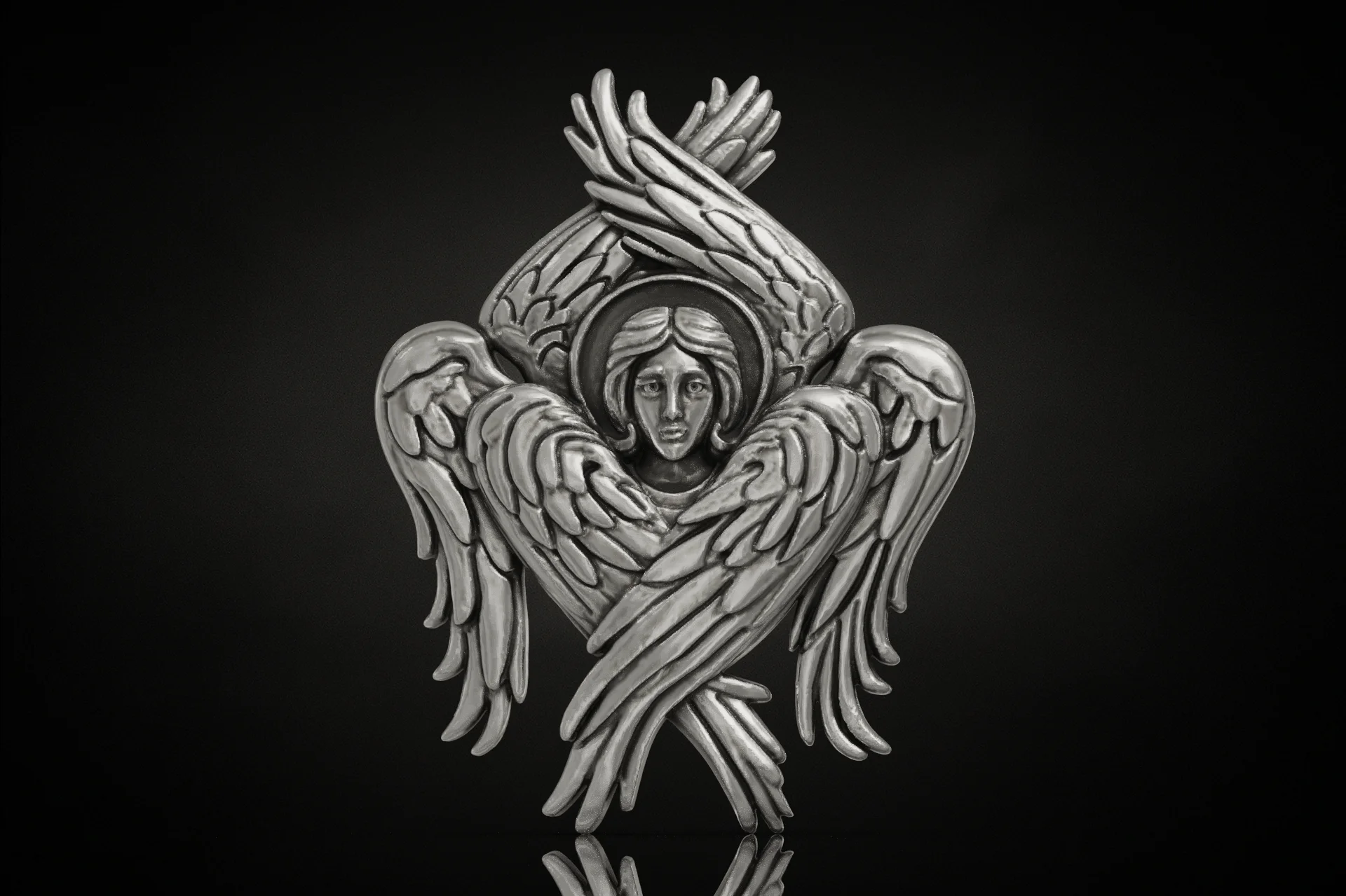 Seraphim Six-Winged Angel Religious Pendant
