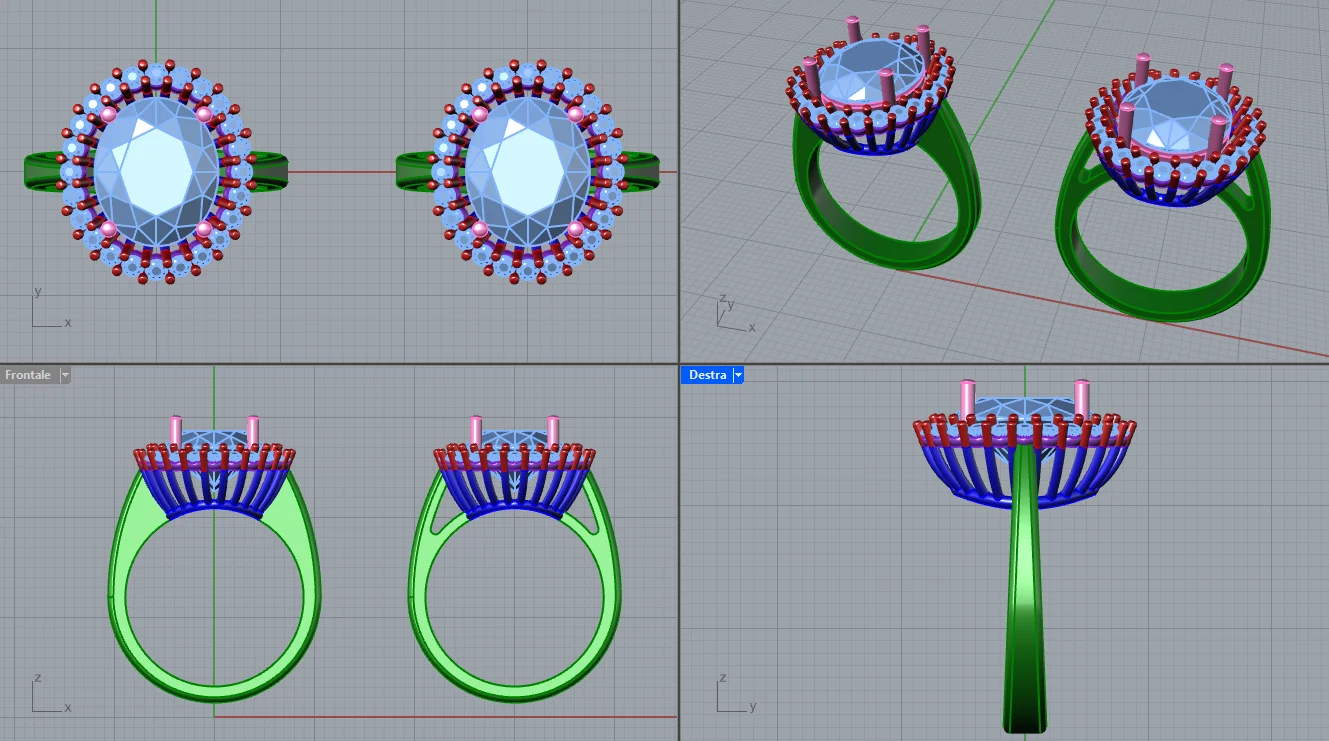 Oval Halo Engagement Ring - Production Ready