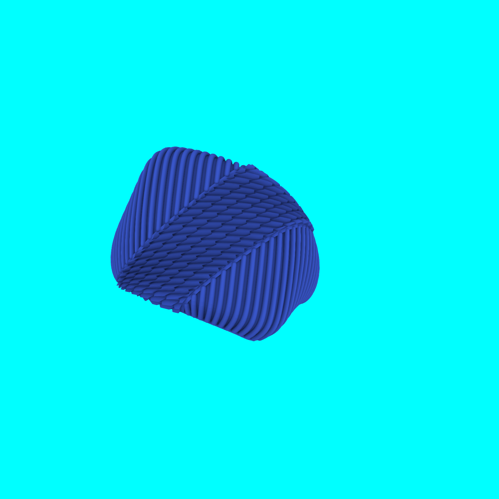 Wide Ribbed Dome Ring with Woven Center — view 5