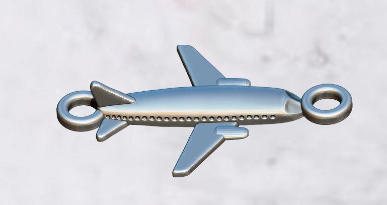Detailed Airplane Aircraft Pendant
