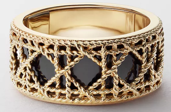Dior Rope Texture Plaque Ring — view 3