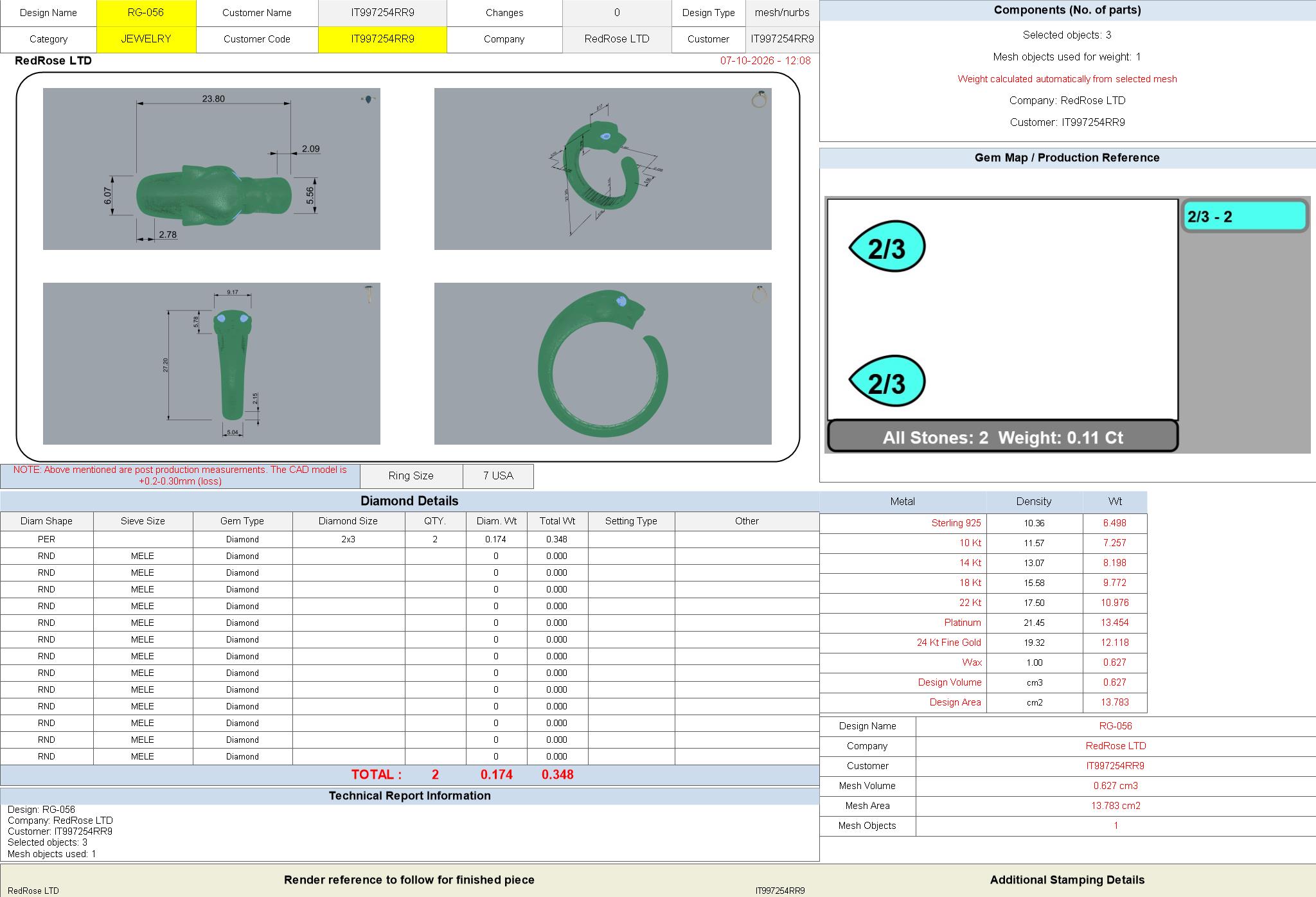Buy Panther Head Ring CAD Open Shank Jewelry — view 2
