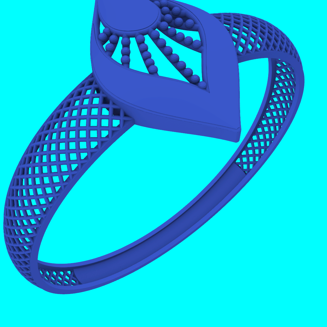 Buy Luxury turkish  Ring RG100 Printable Jewelry CAD Model STL — view 2