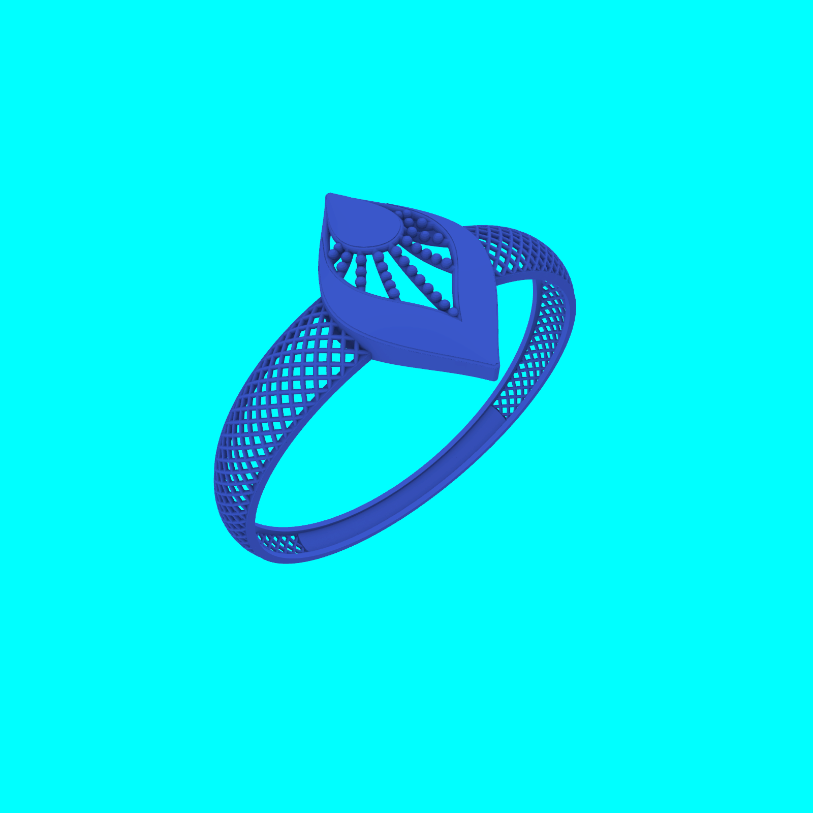 Buy Luxury turkish  Ring RG100 Printable Jewelry CAD Model STL