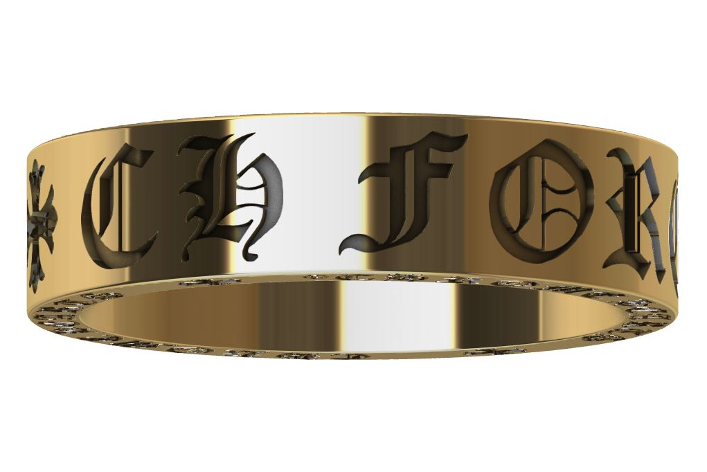 Chrome Hearts Style Band Ring — view 3