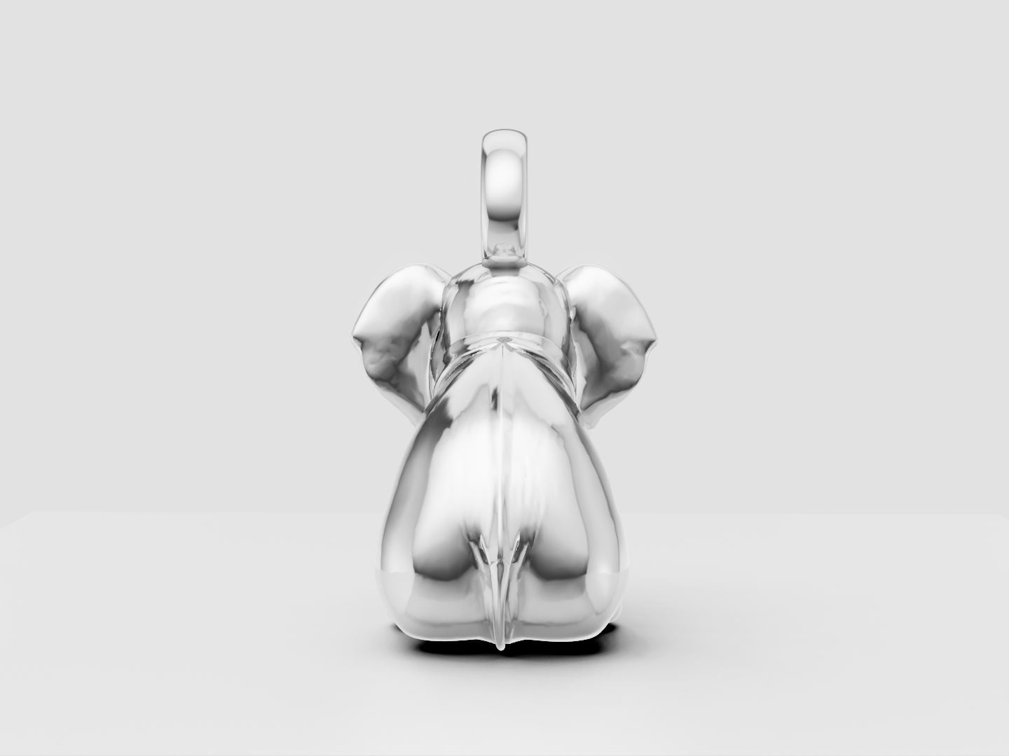 Elephant Charm 3D Model — view 4