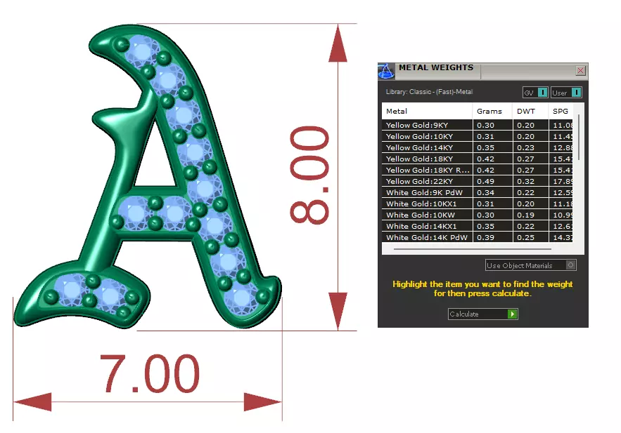 Luxury Diamond Script Alphabet 3D Jewelry Font Collection — view 4