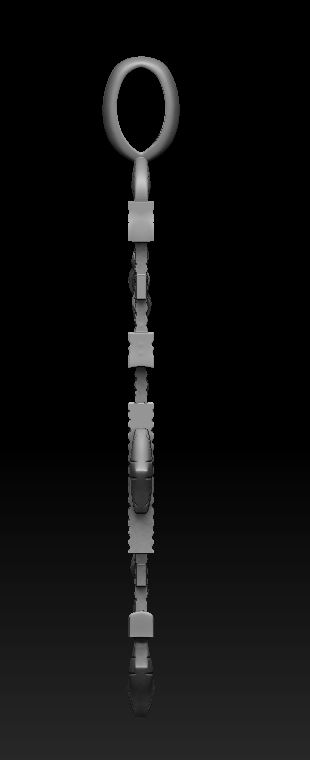 Ethiopian Coptic Woven Latticework Cross Pendant — view 4