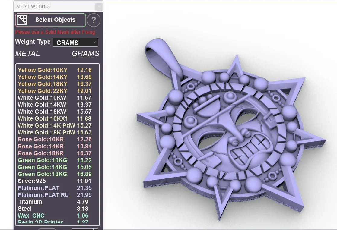 Aztec Sun God Calendar Medallion — view 6