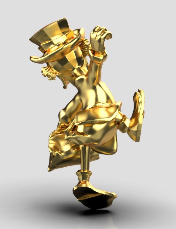 Scrooge McDuck Figurine 3D Model STL — view 7