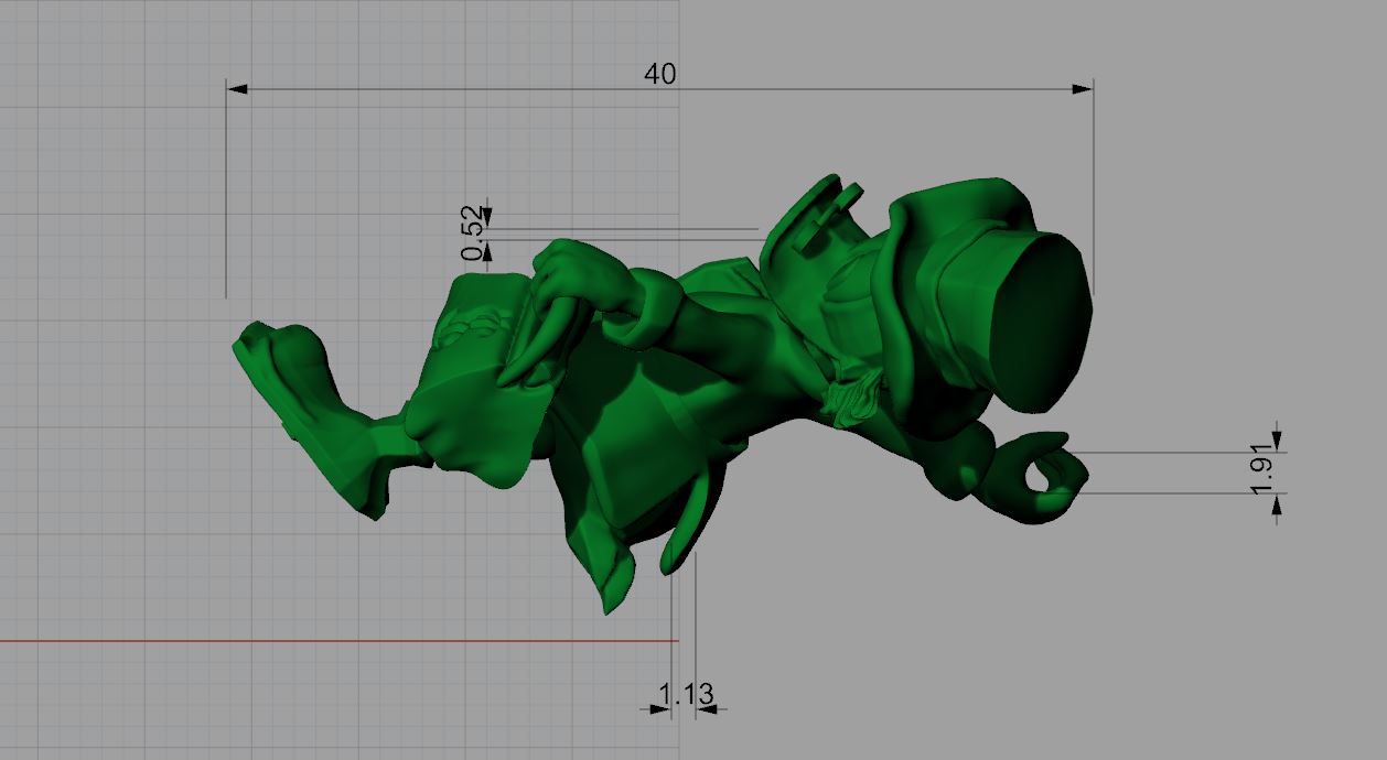 Scrooge McDuck Figurine 3D Model STL — view 3