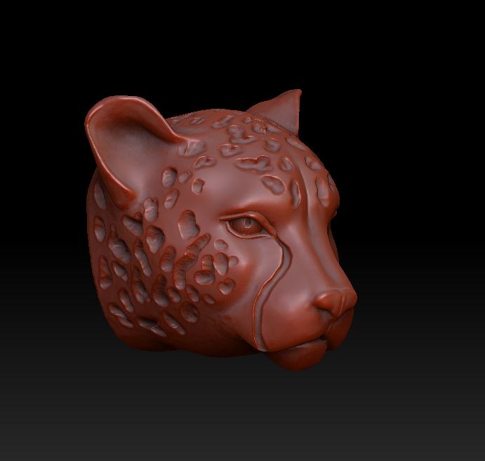 Sleek Cheetah Head Overlay Design — view 2