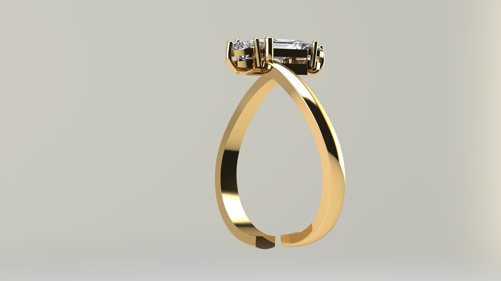 Elegant Gemstone Solitaire Ring — view 5