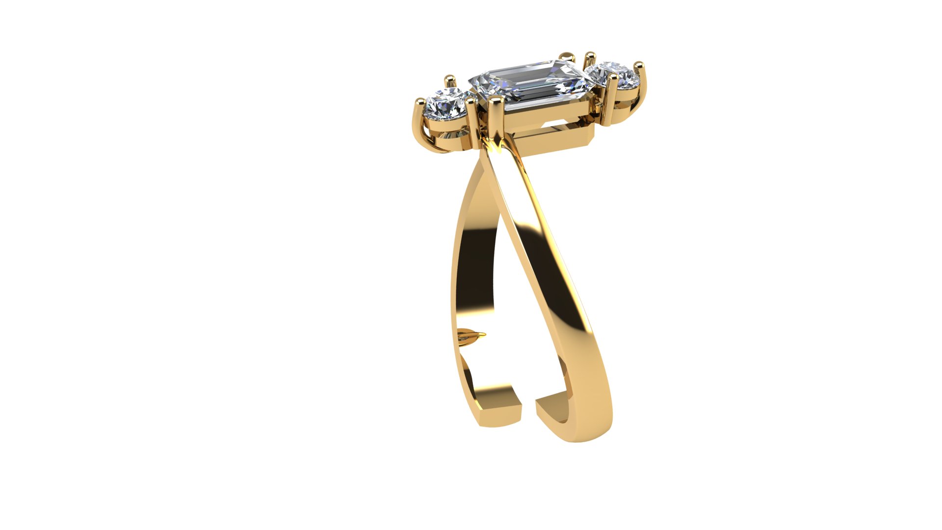 Elegant Gemstone Solitaire Ring — view 6