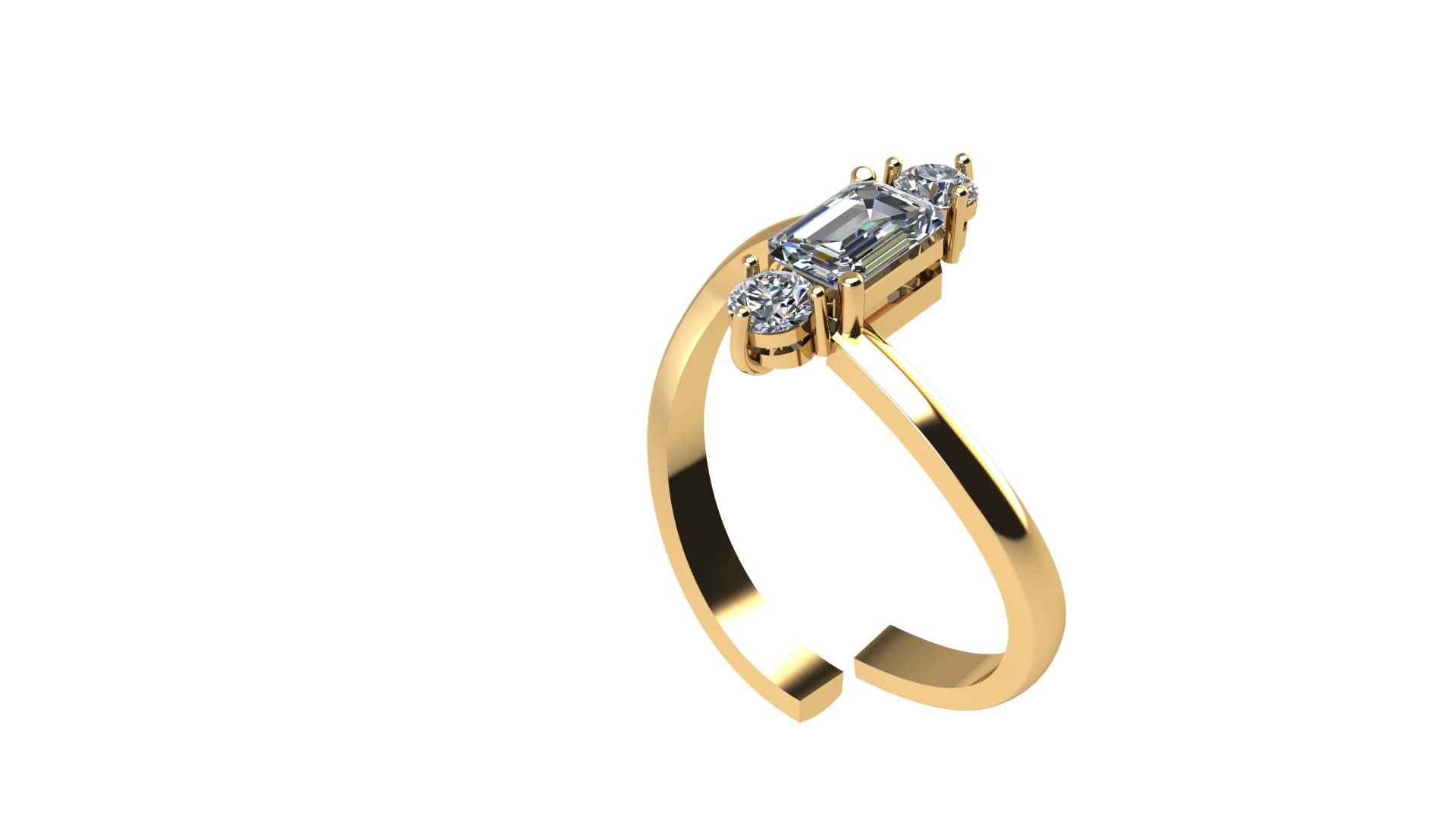 Elegant Gemstone Solitaire Ring