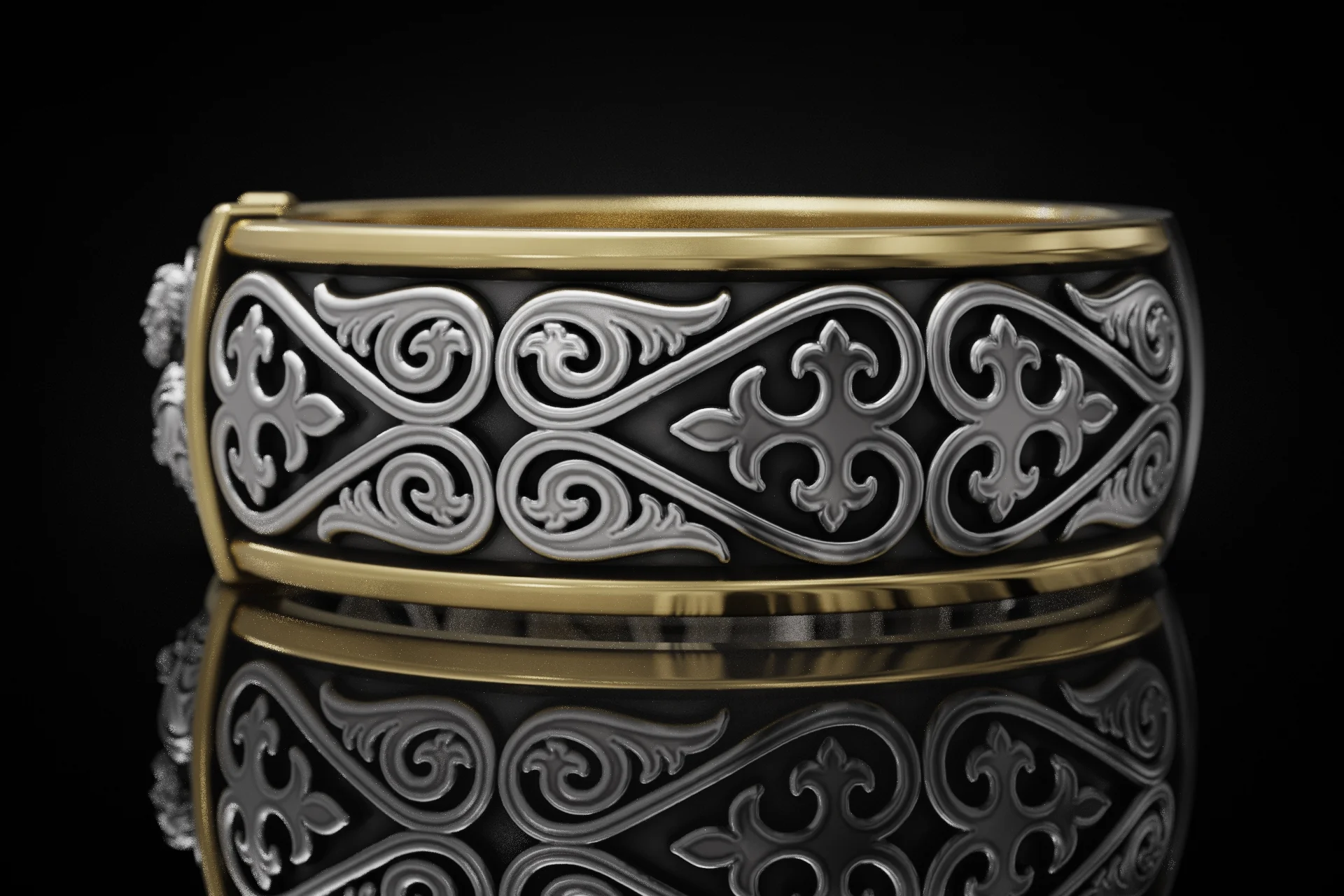 Ornate St. Peter Apostle Orthodox Ring — view 7