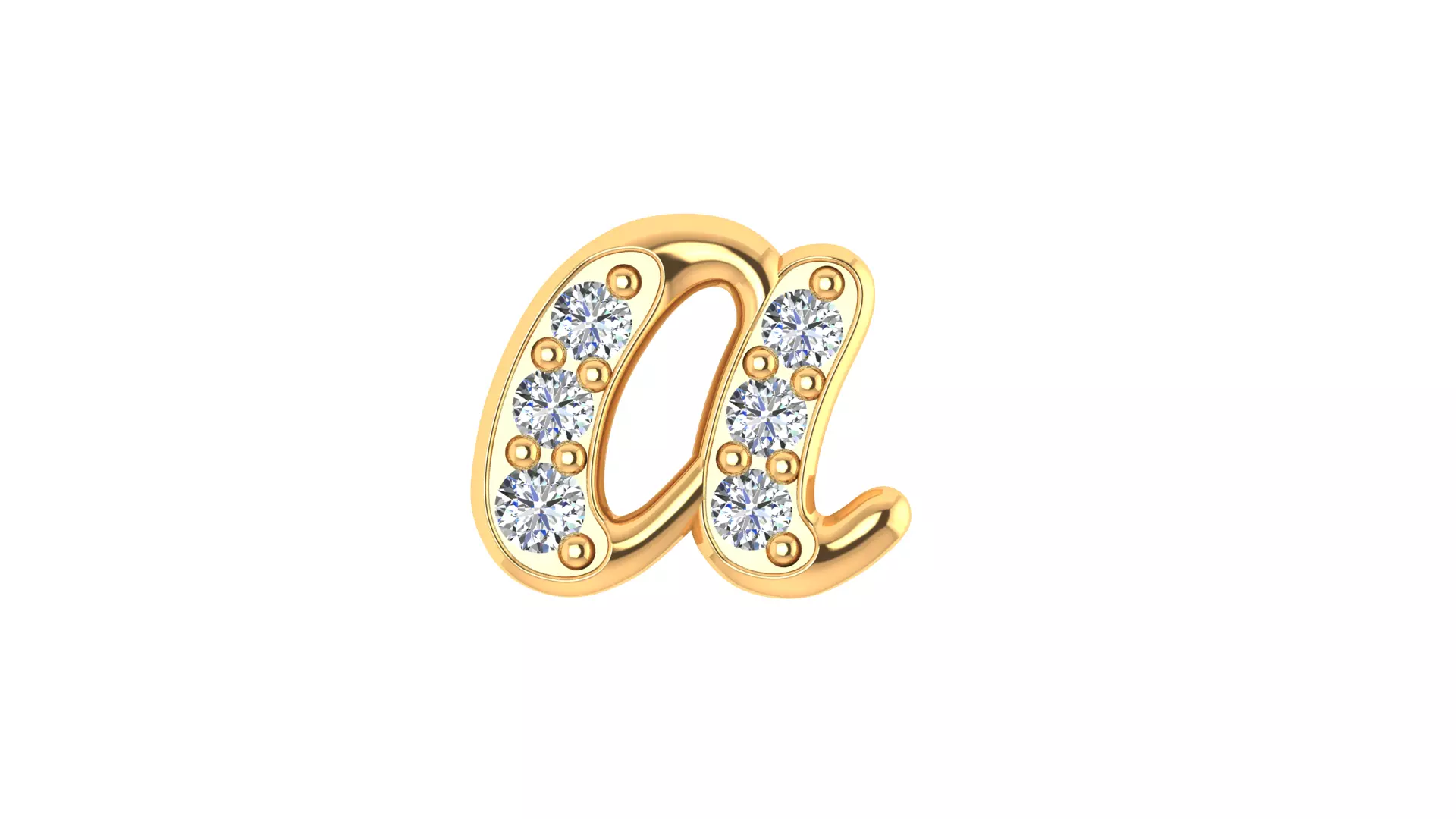 Luxury Diamond Script Alphabet 3D Jewelry Font Collection — view 6
