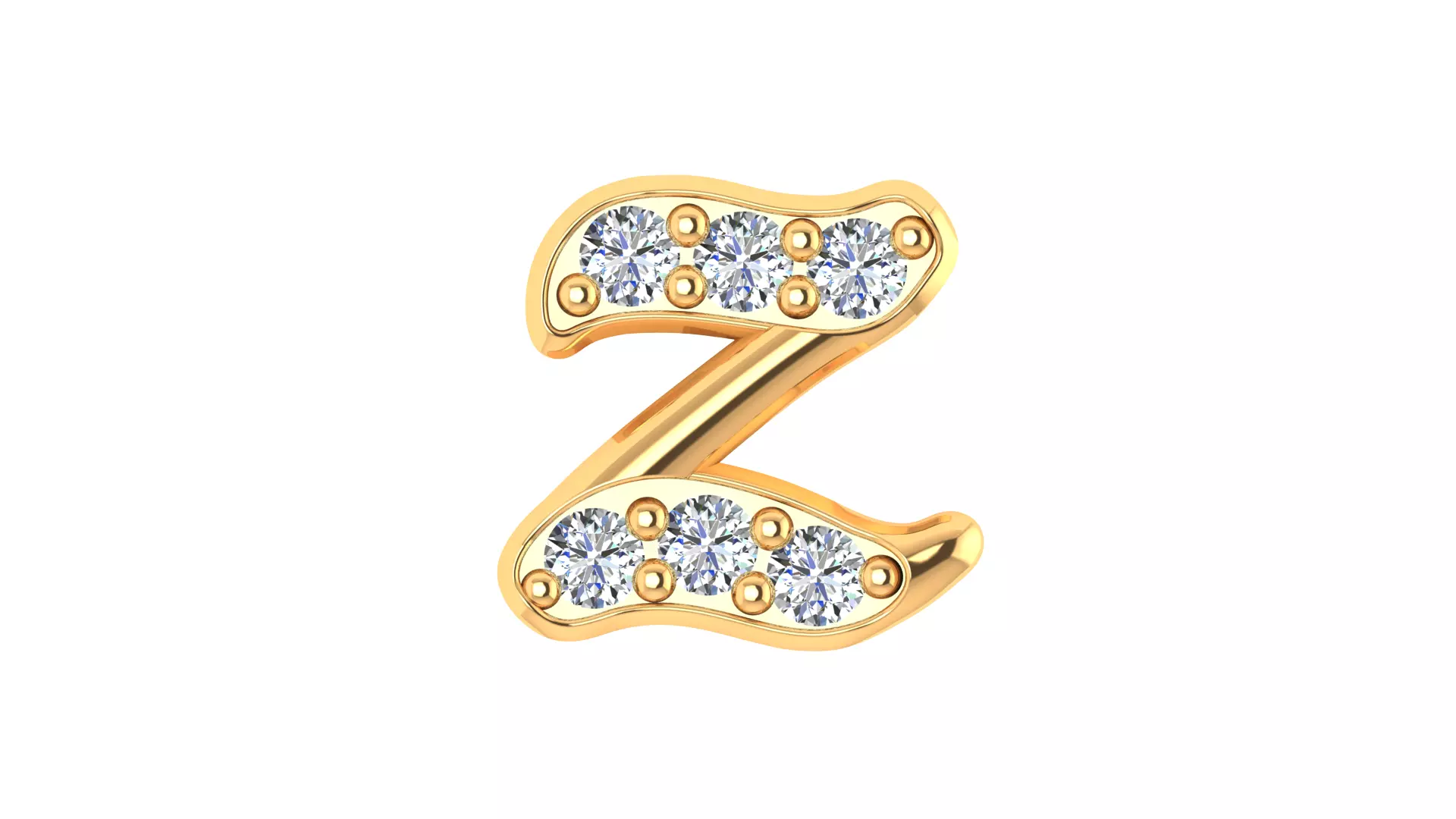 Luxury Diamond Script Alphabet 3D Jewelry Font Collection — view 2