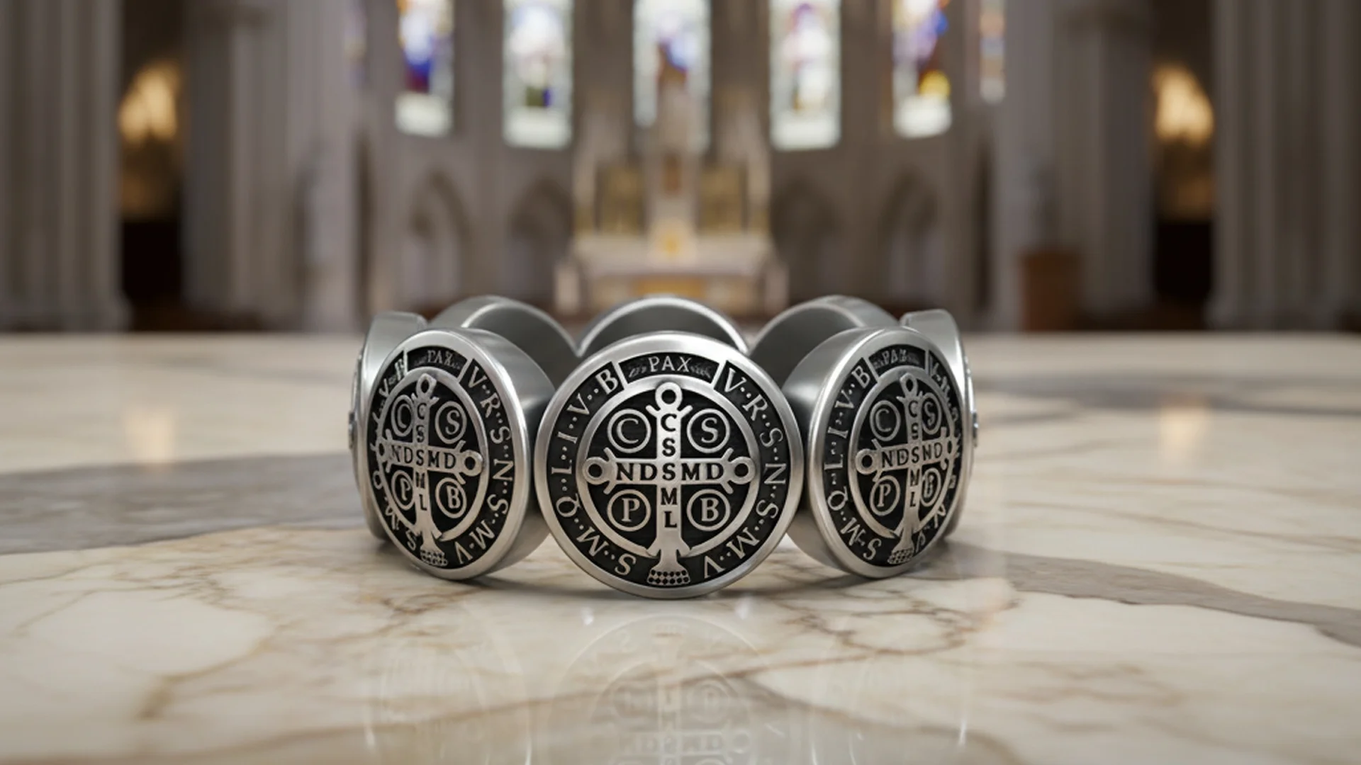 Saint Benedict Medal Protection Ring — view 5
