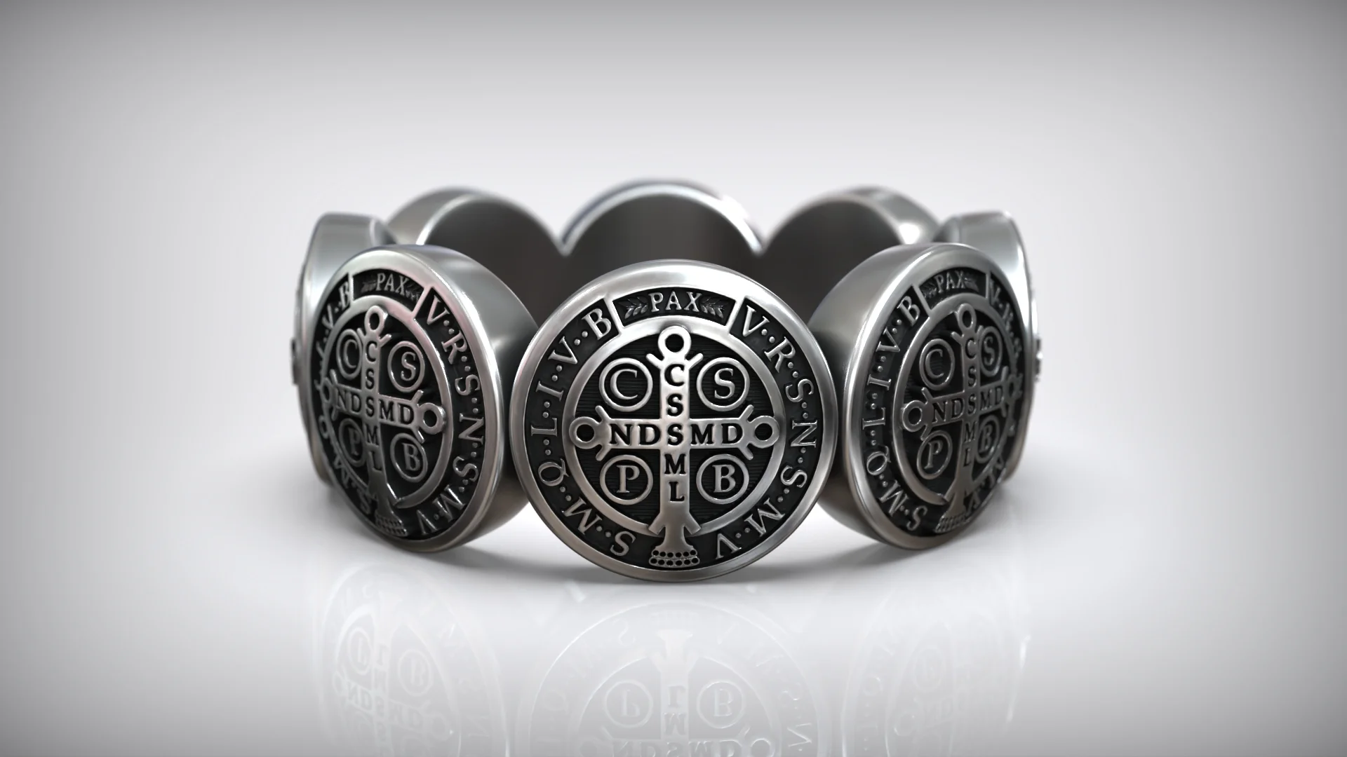 Saint Benedict Medal Protection Ring