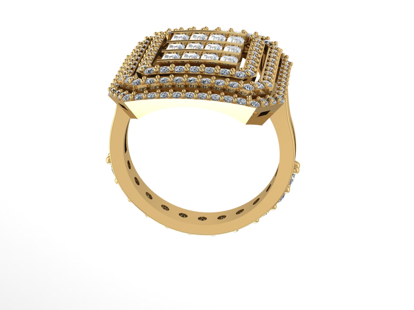 Elegant Baguette Diamond Ring