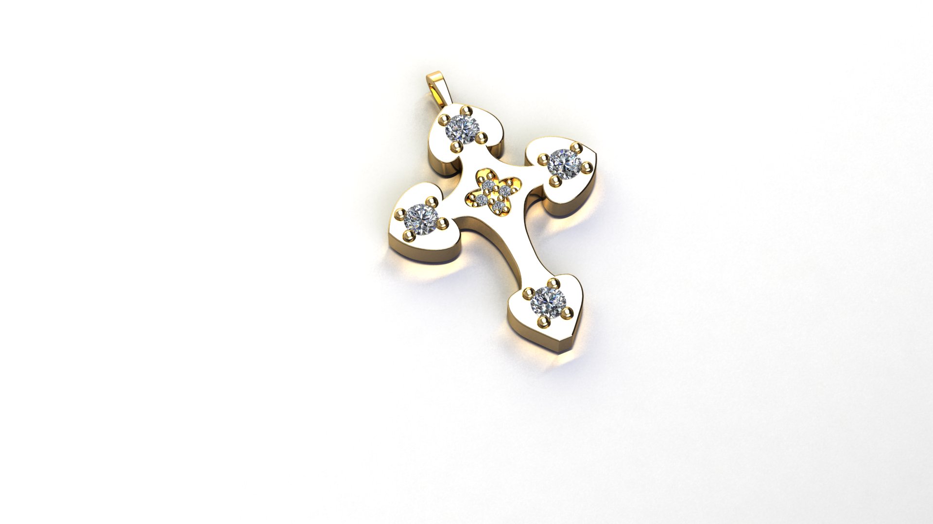 Elegant Diamond Studded Pendant — view 4
