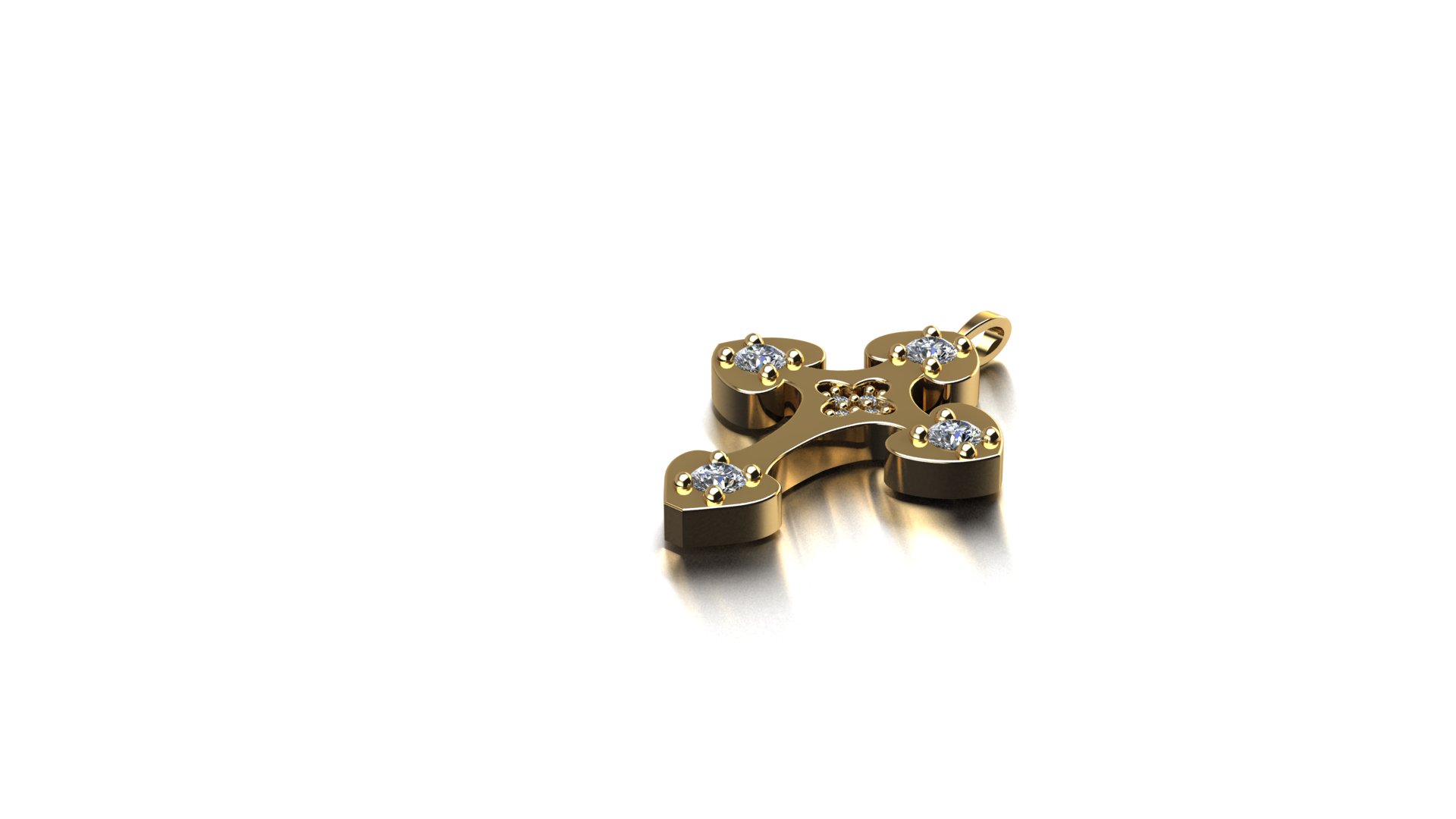 Elegant Diamond Studded Pendant — view 6